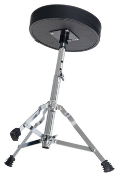 Табурет Xdrum Semi Drum, черный/серебристый,
