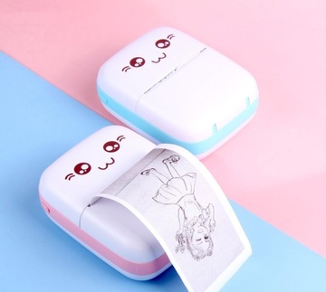 DRUKUŚ ORIGINALNY Мини-термопринтер для фотографий Портативный + 11 РОЛИКОВ