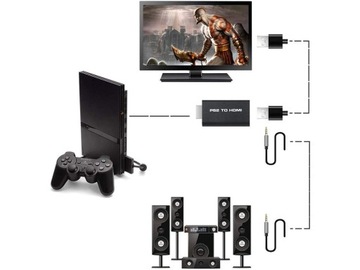 Конвертер адаптера PS2 в HDMI Аудиоадаптер