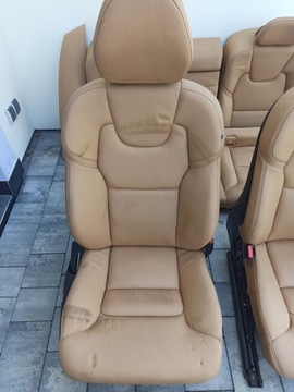 СИДЕНЬЯ СИДЕНЬЯ КОРИЧНЕВЫЕ КОЖАНЫЕ VOLVO S90 LONG L541 2017-