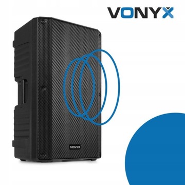 Активная мобильная колонка 1 шт. 15 дюймов 1000 Вт RCA XLR