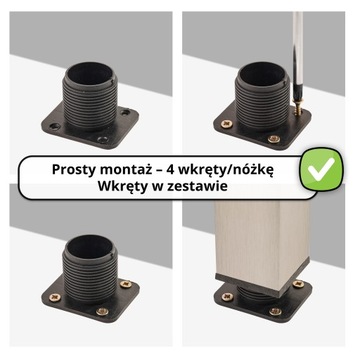 4x NÓŻKI NÓŻKA MEBLOWA NOGA REGULOWANA 12 CM CHROM
