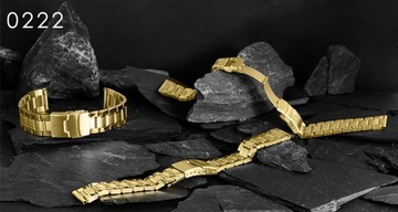 БРАСЛЕТ ДЛЯ ЧАСОВ - 20 ММ - ЗОЛОТО - СТАЛЬ