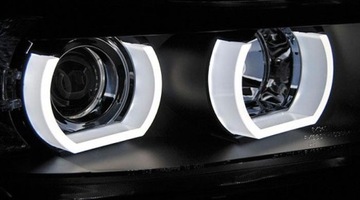 BMW E90/E91 ЛАМПЫ 03/05-08/08 3D U-TYPE ЧЕРНЫЕ СКРЫТЫЕ