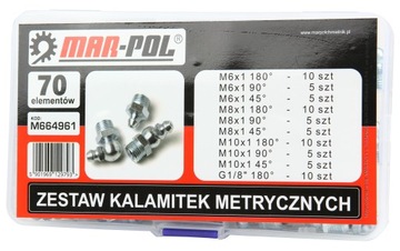 ZESTAW KALAMITEK KALAMITKI METRYCZNE 70 SZT