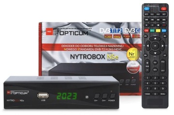 TUNER DEKODER TV NAZIEMNEJ DVB-T2/C H.265 HEVC OPTICUM NYTROBOX