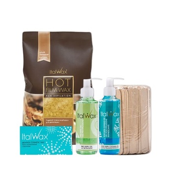 ITALWAX ZESTAW TWARDY WOSK DEPILACJA 2X ŻEL GRATIS
