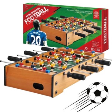 ДЕРЕВЯННЫЙ СТОЛ ДЛЯ ФУТБОЛА, БОЛЬШОЙ НАБОР, ИГРА НА ФУТБОЛЬНЫЕ НАВЫКИ