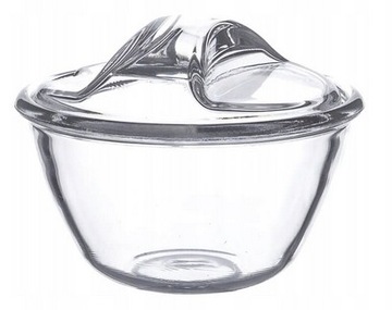 Szklana Cukiernica Gładka JASŁO Cukierniczka 12cm