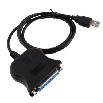2xUSB 2.0 do DB25 Drukarka równoległa LPT Kabel przewodzący IEEE 1284 3