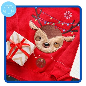 Красочные новогодние наклейки в рулоне Дед Мороз 500 шт. Украшения БНАР-207