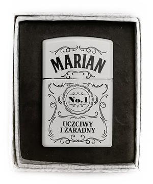 Zapalniczka imieniem napisem MARIAN prezent gadżet