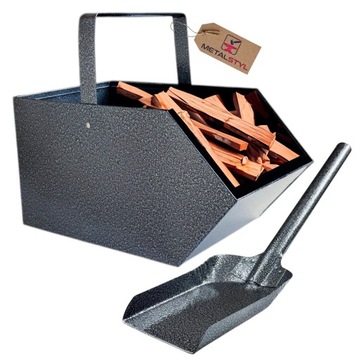 Угольный контейнер, деревянный контейнер, угольная зола, набор угольных лопат