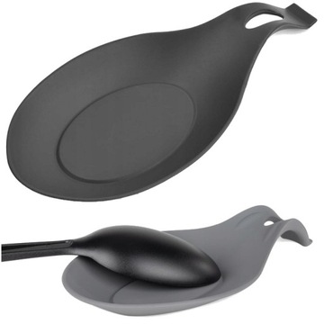 PODSTAWKA SILIKONOWA OCIEKACZ POD ŁYŻKĘ SZARA MAŁA