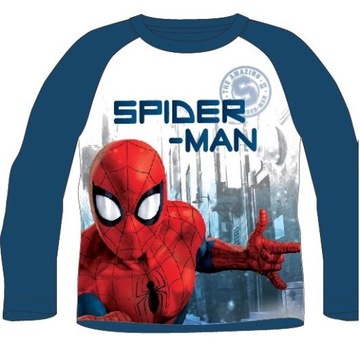 T-Shirt Bluzka Spiderman 128 Niebieska