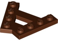 LEGO Płytka - wedge A (15706) r.brązowa 1szt.