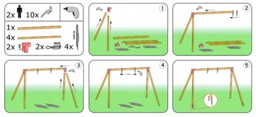 НАБОР 2X СОЕДИНИТЕЛЕЙ ДЛЯ БАЛОК 90X90 SWING серый