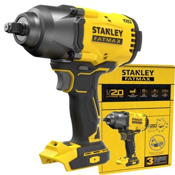 БЕСЩЕТОЧНЫЙ УДАРНЫЙ КЛЮЧ STANLEY 1/2 дюйма 949 Нм 18 В FATMAX V20 SFMCF940B АККУМУЛЯТОР