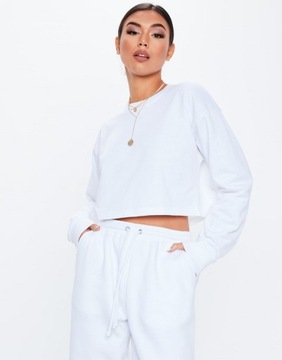 MISSGUIDED KRÓTKA BLUZA KLASYCZNA DAMSKA 44 RUM