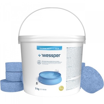 11w1 chlor do basenu 3kg 200g multi niebieskie tabletki do basenu jacuzzi
