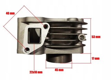 Цилиндр 50 Скутер 4T Поршень GY6 139 QMB QMA Junak Zipp Romet Barton Router
