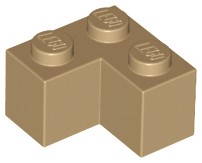 LEGO Dark Tan Brick 2x2 Corner 2357 1 szt
