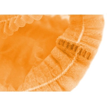 200шт одноразовые нетканые шапки, одноразовая сетка для волос + оранжевый