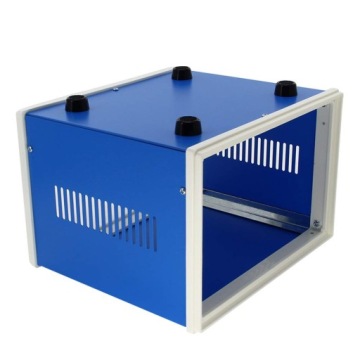 МЕТАЛЛИЧЕСКИЙ УНИВЕРСАЛЬНЫЙ КЕЙС ДЛЯ ИНСТРУМЕНТОВ 110x180x130 ММ СИНИЕ ПАЛЬЦЫ