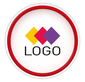 Naklejki, etykiety, wlepki reklamowe z Logo, średnica 3cm, Projekt Gratis