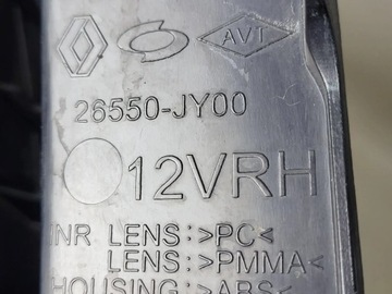 RENAULT KOLEOS I 08-11 PRAVÁ ZADNÍ SVĚTLO