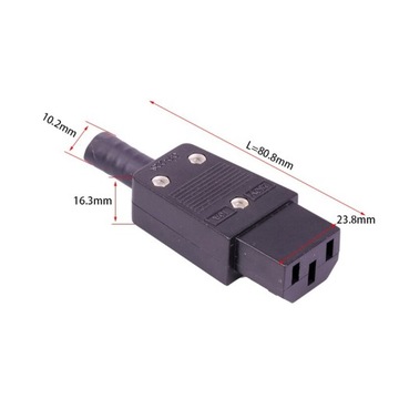 Штекер C13 «Гнездо» для кабеля IEC 320 IEC320