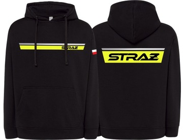 BLUZA Z KAPTUREM STRAŻ POŻARNA OSP ODBLASKOWA L