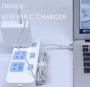 Кабель USB C для Magsafe 2 1,7 м Macbook 60 Вт 85 Вт