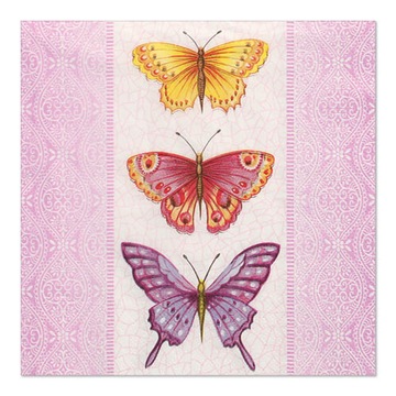 Serwetki papierowe 3-warstwy MOTYLE 33x33cm 20szt