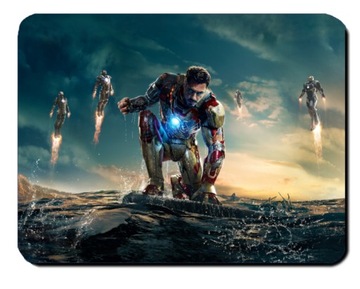 PODKŁADKA POD MYSZKĘ IRON MAN NAJLEPSZE WZORY MARVEL + GRATIS IMIĘ