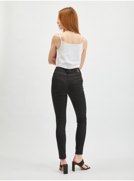 Czarne damskie spodnie skinny fit ORSAY