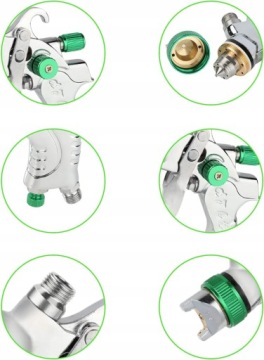 HVLP краскопульт Сопло 1,4 1,7 2 2,5 мм бак