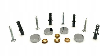 Panel szklany Optiwhite 40x70 + CHROMOWE mocowania