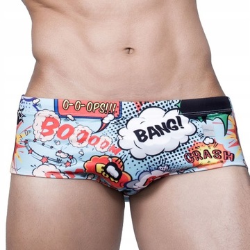 KĄPIELÓWKI MĘSKIE BANG! BOOM PRINT BRAZILIAN L