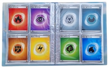 ЭНЕРГЕТИЧЕСКИЕ КАРТЫ + АЛЬБОМ POKEMON BINDER CARD КЛАСС 240 МЕСТ