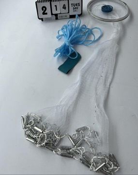 Ручная рыболовная сеть длиной 2,4 м.