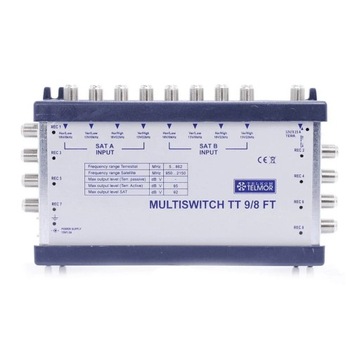Multiswitch TELMOR TT 9/8 końcowy | 4K NC+ Polsat