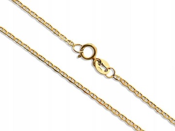 Złoty łańcuszek uniseks 585 modny splot marina gucci 45 cm prezent 14k