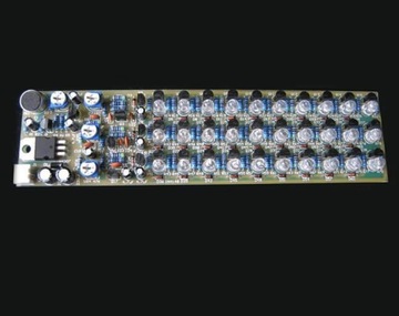 Индикатор уровня звука 30 светодиодных трех цветов с DIY Kit Microphone