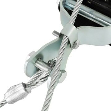 ЛЕБЕДКА РУЧНАЯ ТРОСОВАЯ 2Т 2000кг 2 КРЮКА