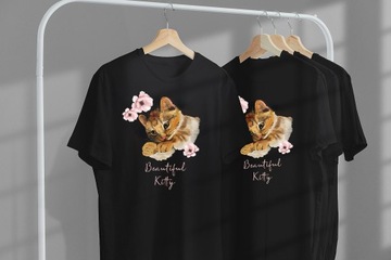 ФУТБОЛКА ДЛЯ ДЕТЕЙ КОШЕК КОТЯТ 140 СУПЕР КАЧЕСТВО