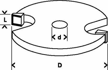 РЕЗКА НАКЛОННАЯ 8*32*3*51MM 2608628401 BOSCH