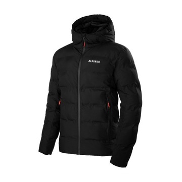 Kurtka męska Alpinus zimowa ciepła czarna XL