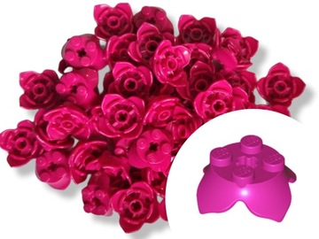 LEGO 15469 Liść Kwiat Roślina Magenta Różowy 8szt