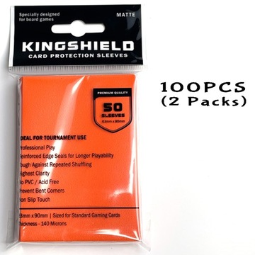 100PCS Matte Card Sleeves for YGO Trading Cards